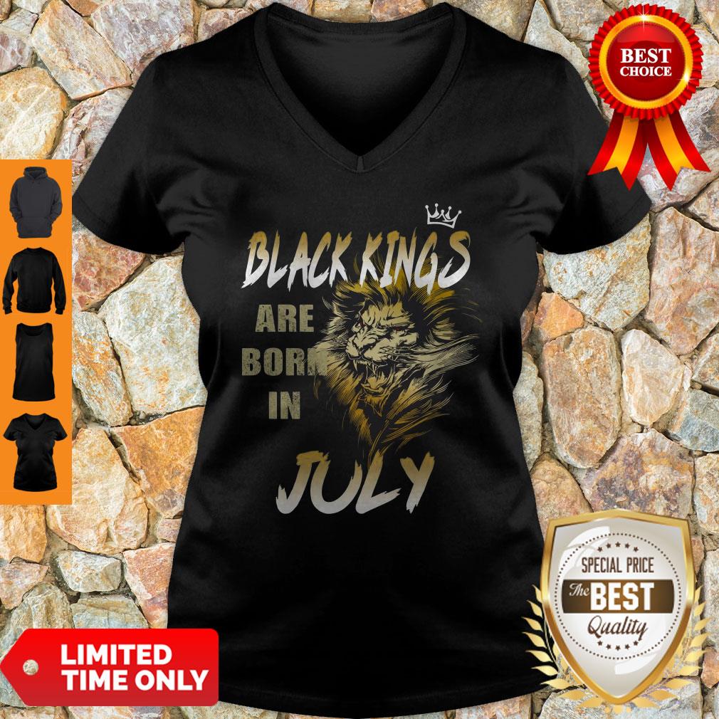 Original Lion Black Kings Are Born In July Shirt