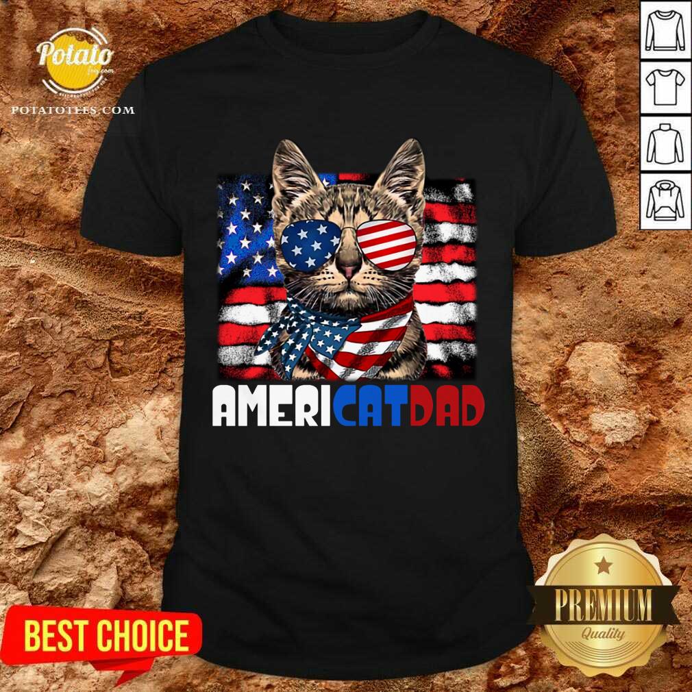 Americat Dad 4th Of July Shirt