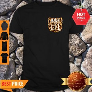 Premium Mama Life Leopard Print Pocket Animal Pattern Mom Women Gift Shirt