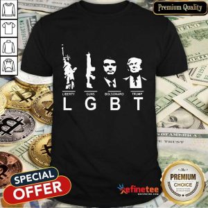 Liberty Guns Bolsonaro Trump LGBT Shirt