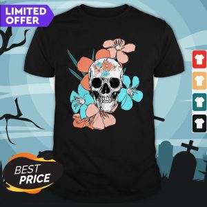 Day Of Dead Dia De Los Muertos Floral Sugar Skulls Shirt