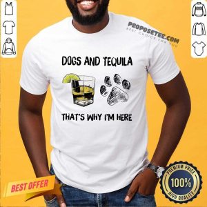 Hot Dog And Wine That'S Why I'M Here Shirt