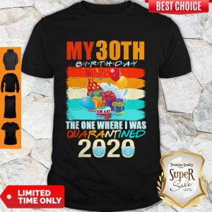 Mickey My 30th Birthday The One Where I Was Quarantined 2020 Mask Vintage Shirt(1)