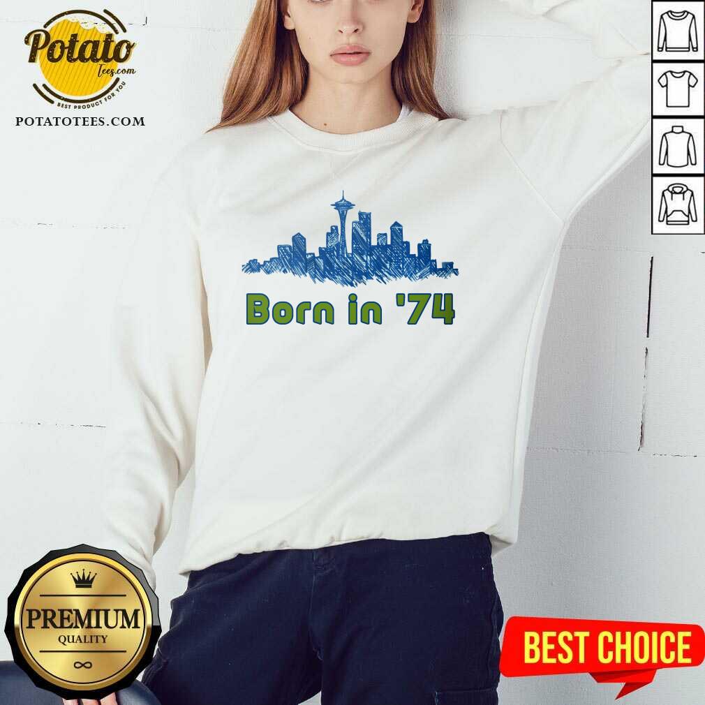 Seattle Sounders Born In 74 Necklace Shirt