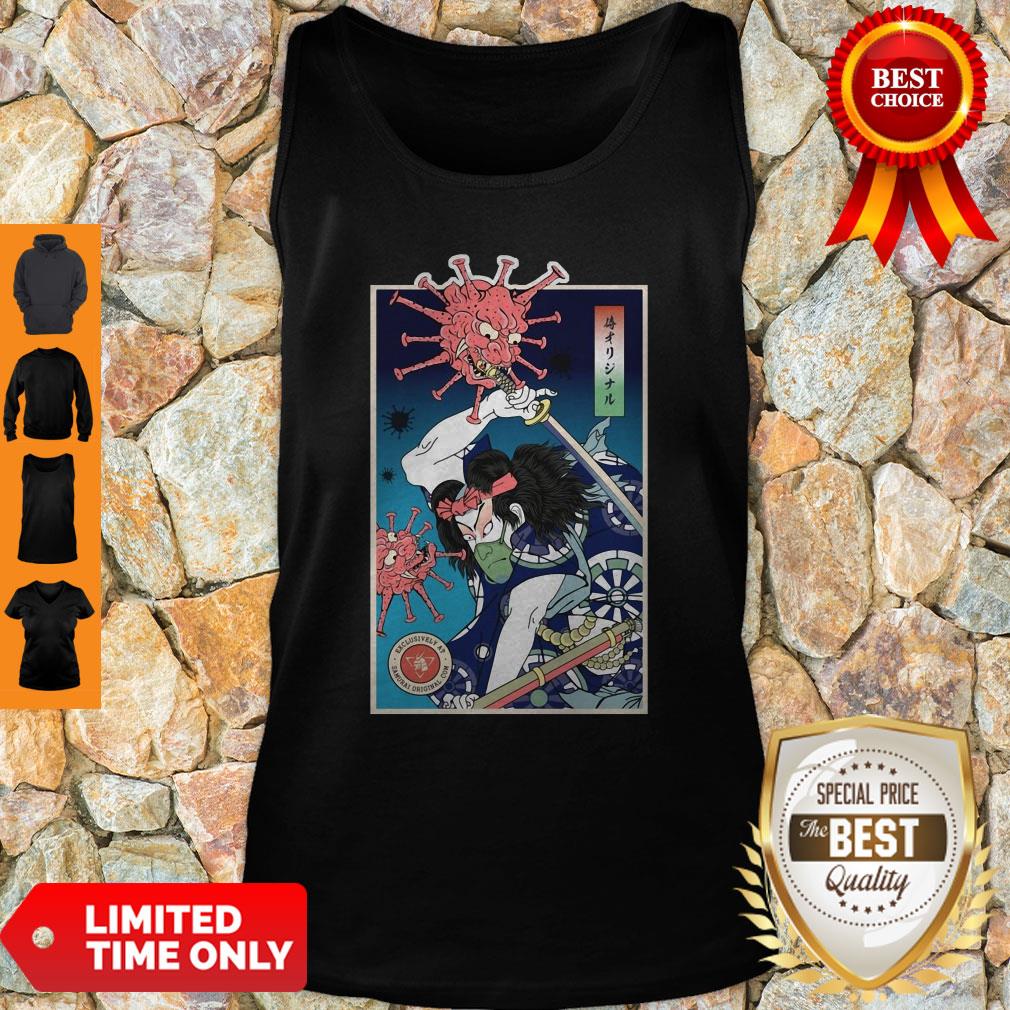 Awesome Good Samurai Vs Coronavirus Shirt