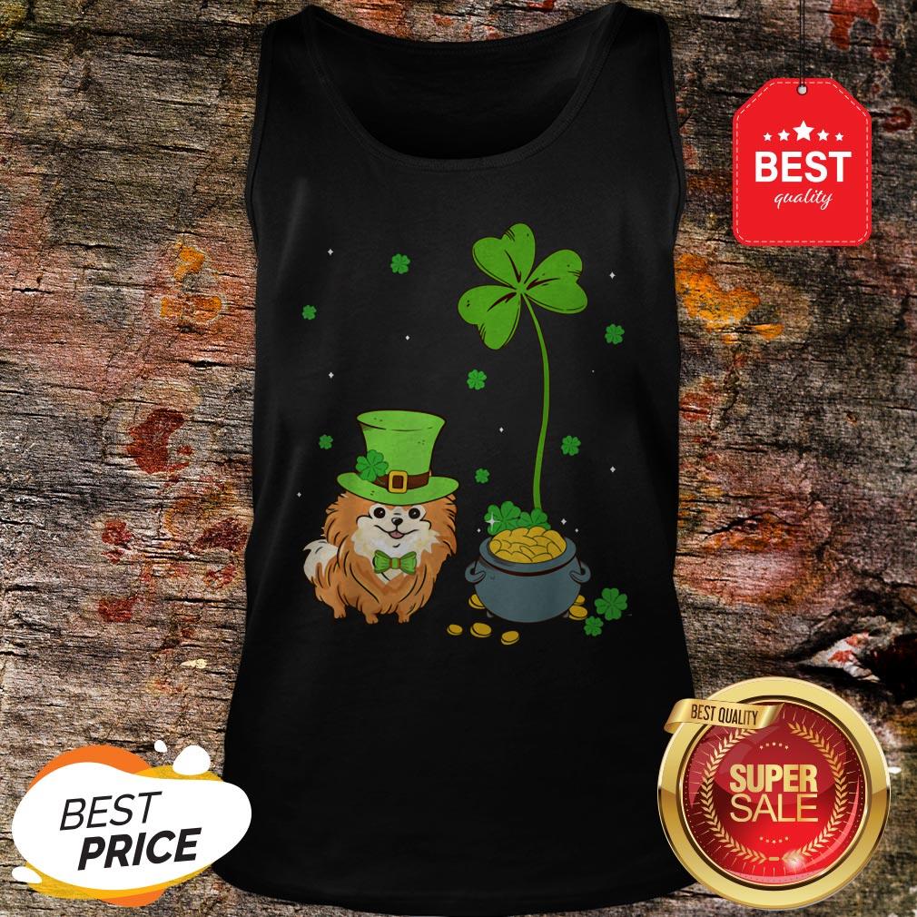 Shamrock Leprechaun Pomeranian St Patrick’s Day Shirt