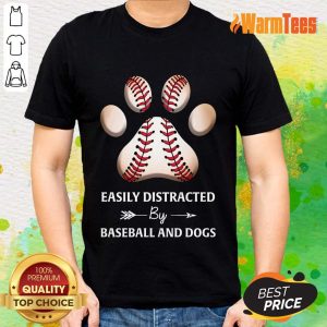 Paw By Baseball And Dogs Shirt