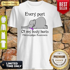 Elephant Every Part Of My Body Hurts Fibromyalgia Awareness Shirt