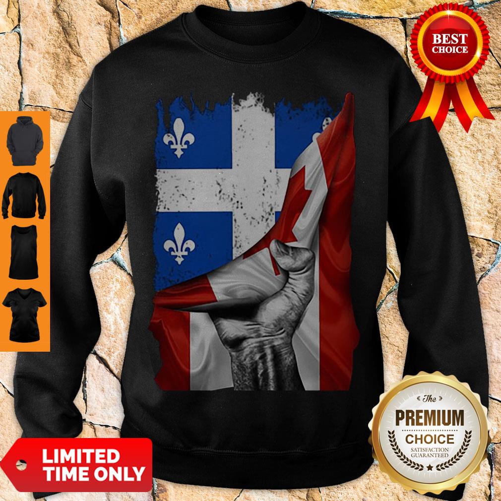 Pretty Quebec Canada Flag shirt