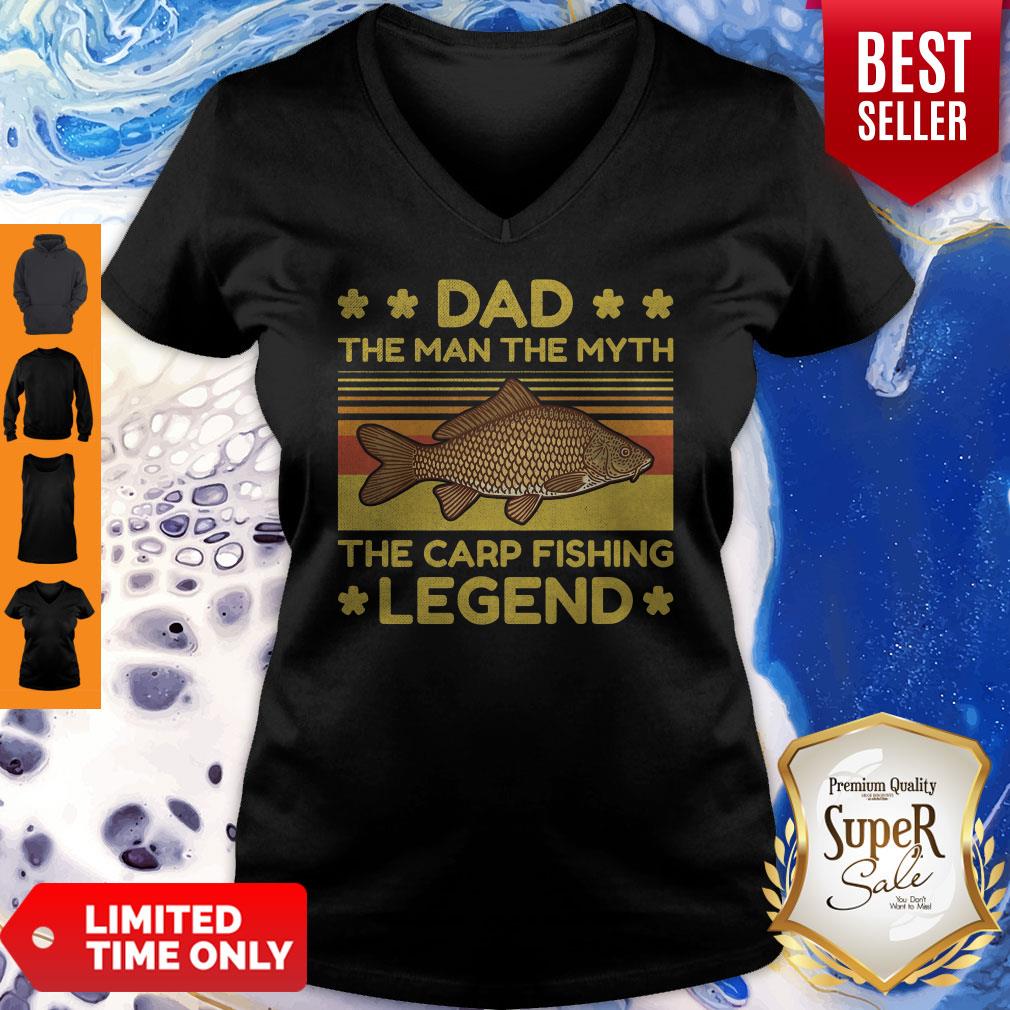Pretty Dad The Man The Myth The Carp Fishing Legend Vintage Shirt