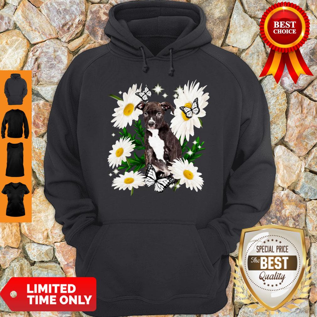 Staffordshire Bull Terrier Dog Daisy Flower Classic Shirt