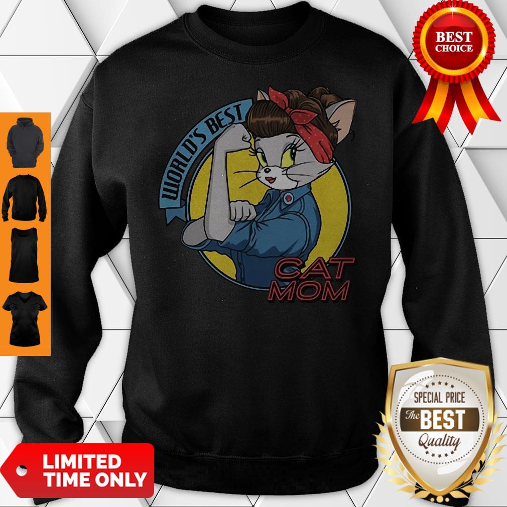 Official World’s Best Cat Mom Strong Woman Shirt