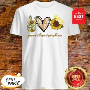 Peace Love Sunshine Mickey Mouse Sunflower Shirt