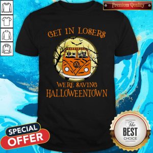 Bus Peace Cats Get In Losers We’re Saving Halloweentown Shirt