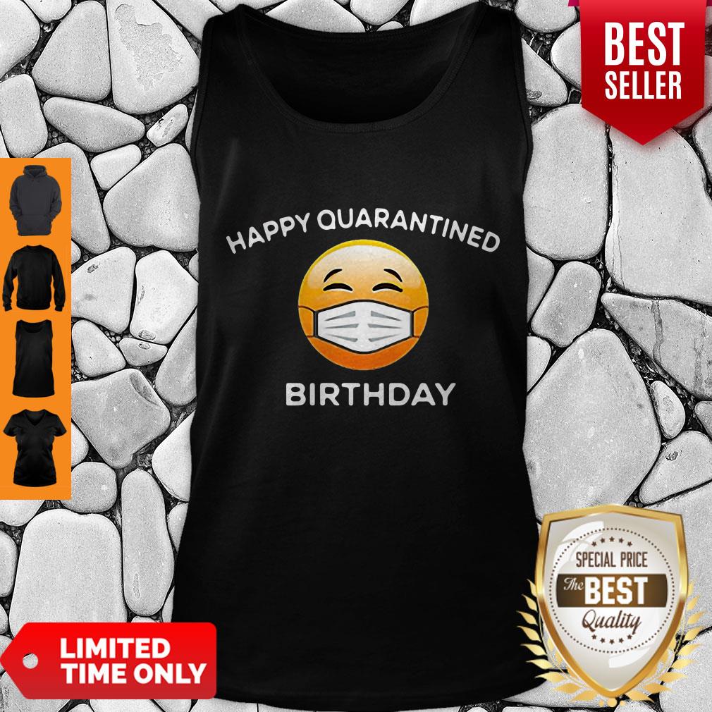 Premium Emoji Happy Quarantine Birthday Coronavirus Shirt