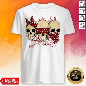 Hot Three Calavera Skull Jaw Shirt