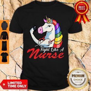 Official Unicorn Fight Like A Nurse Shirt