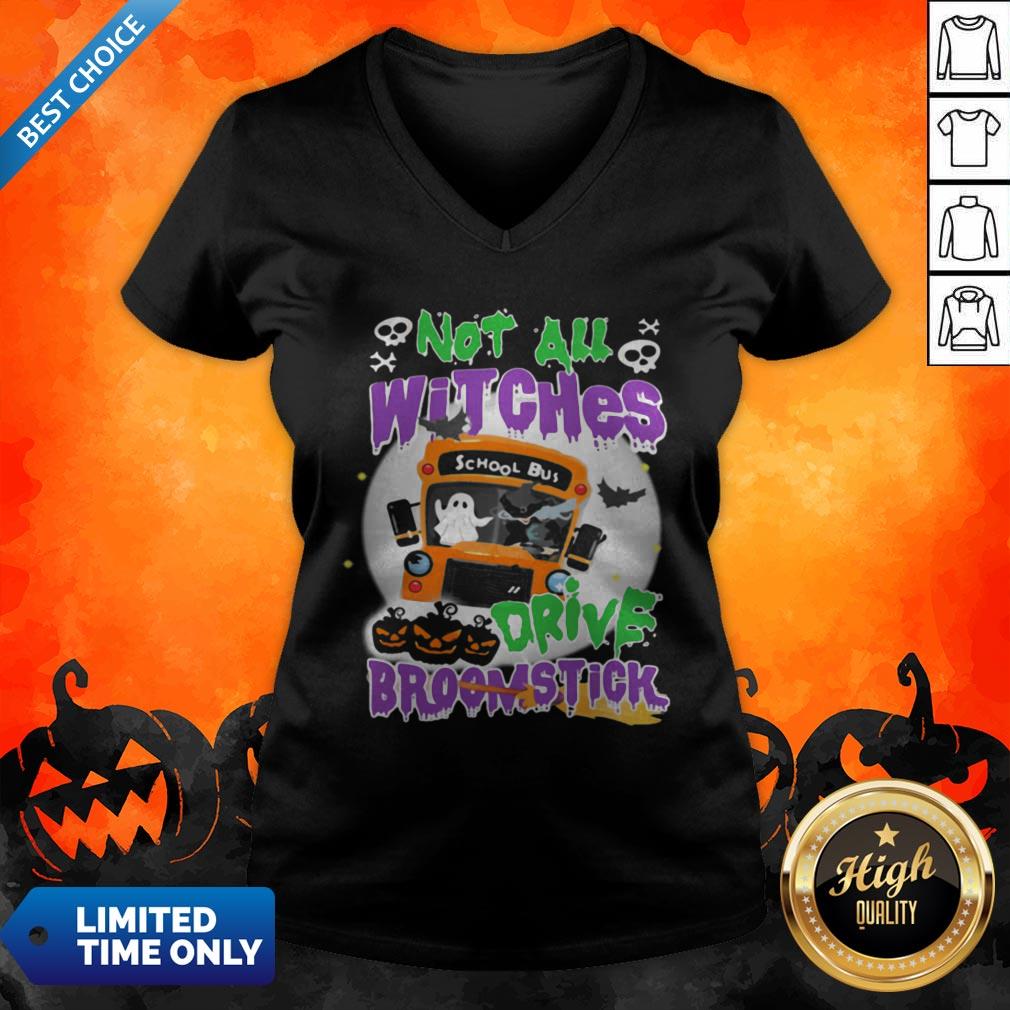 Not All Witches Drive Broomstick Pumpkin Ghost Halloween Shirt