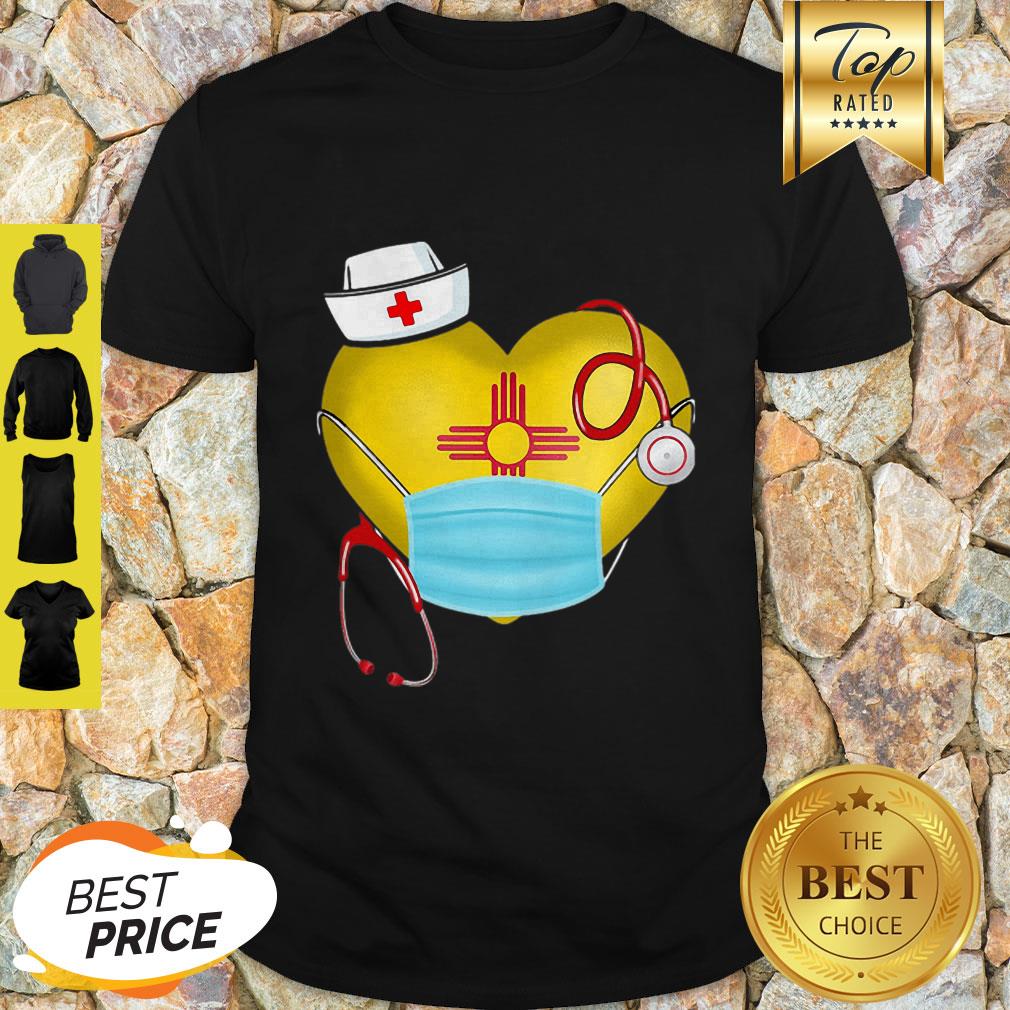 New Mexico Nurse Heart Stethoscope 2020 Coronavirus Shirt