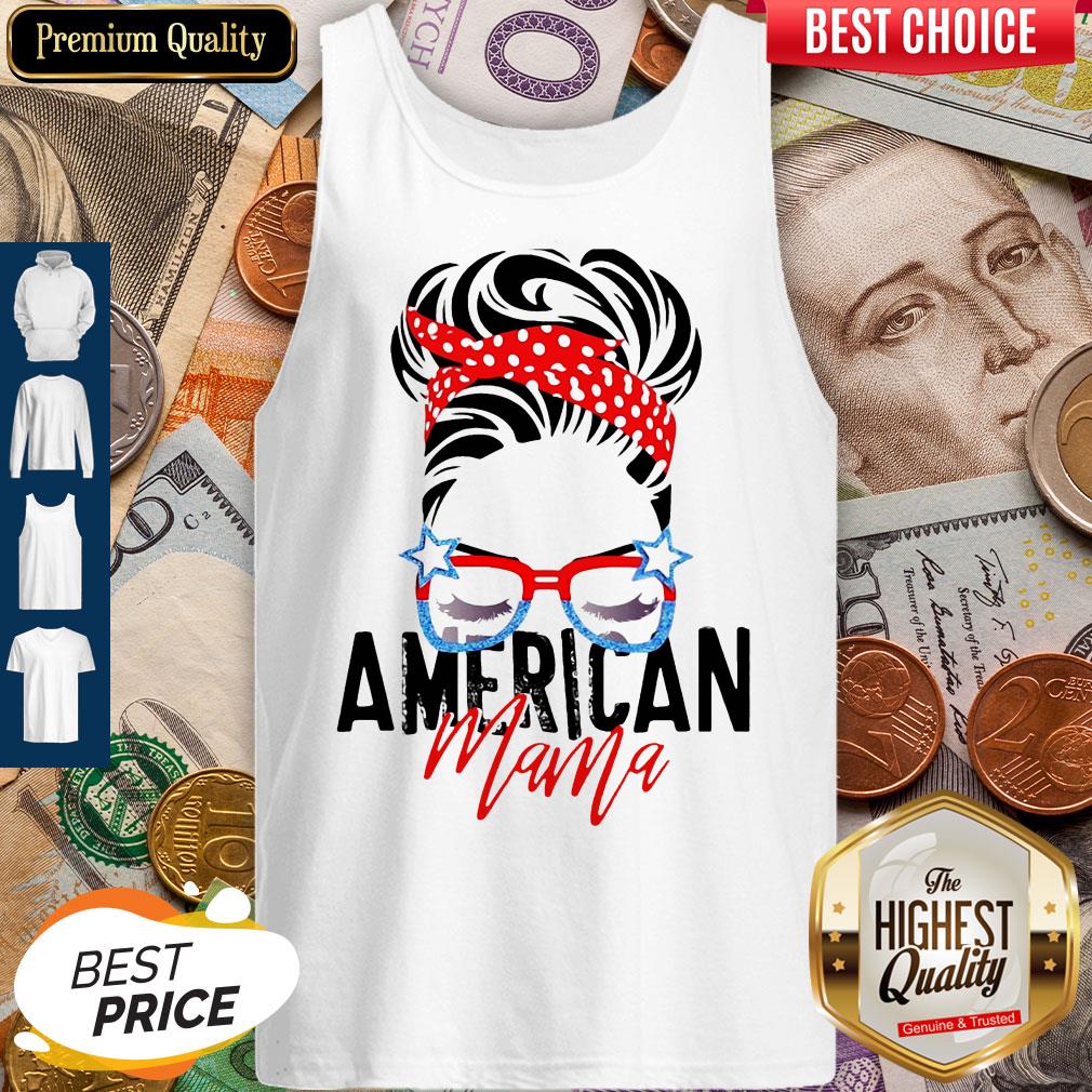 Top American Mama American Flag Veteran Independence Day Shirt