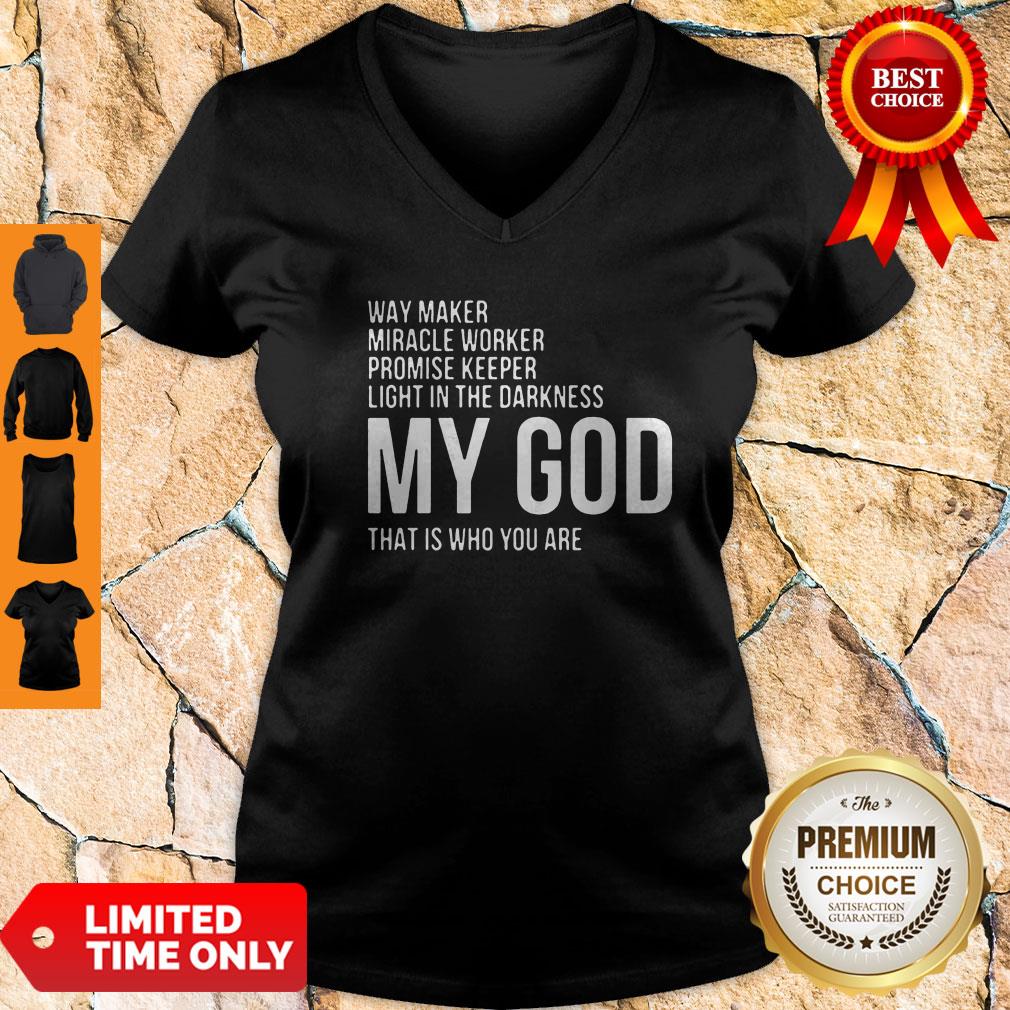 Official Way Maker Miracle Worker Promise Keeper My God Shirt