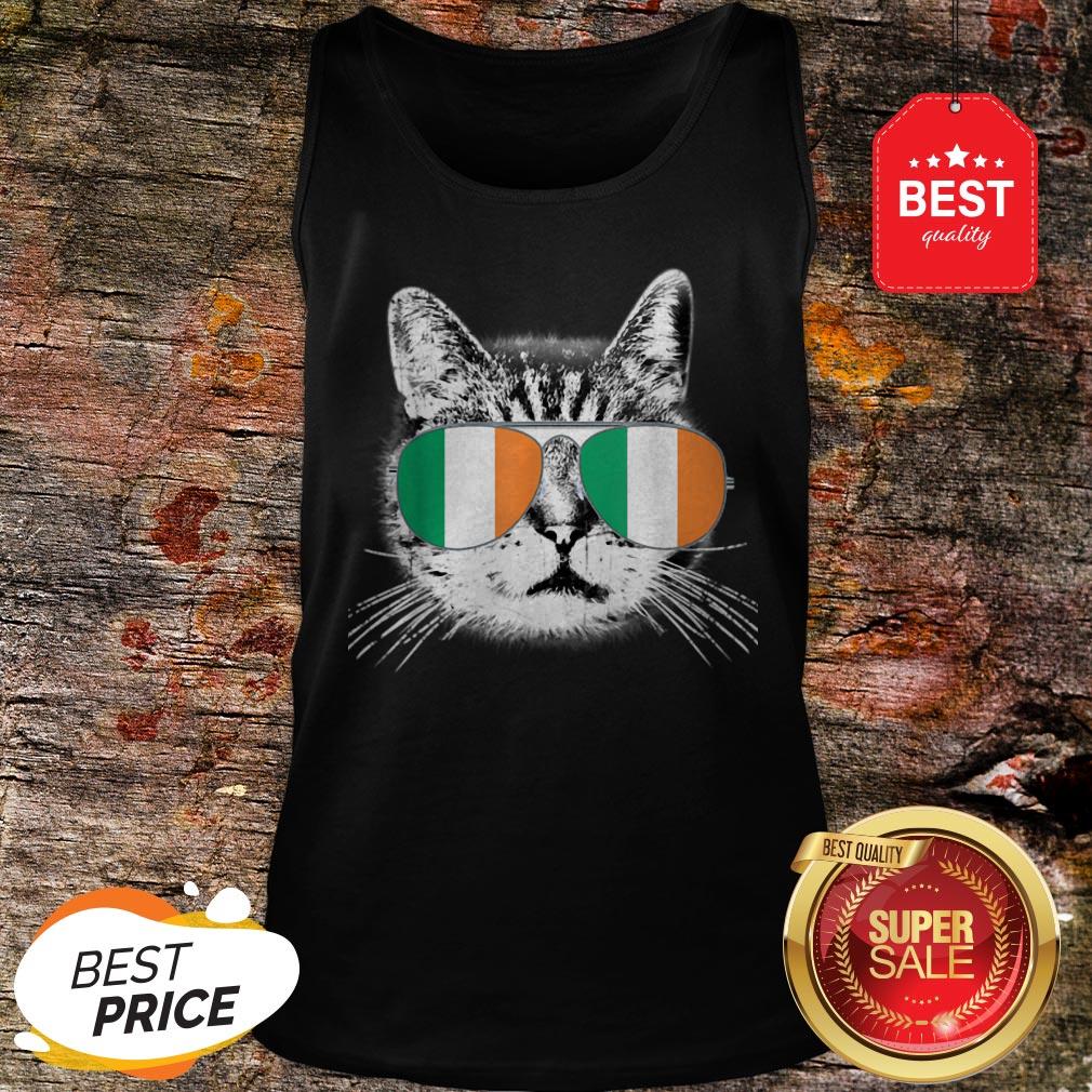 Irish Flag Cat St. Patrick’s Day Catrick’s Cattys Womens Men Shirt