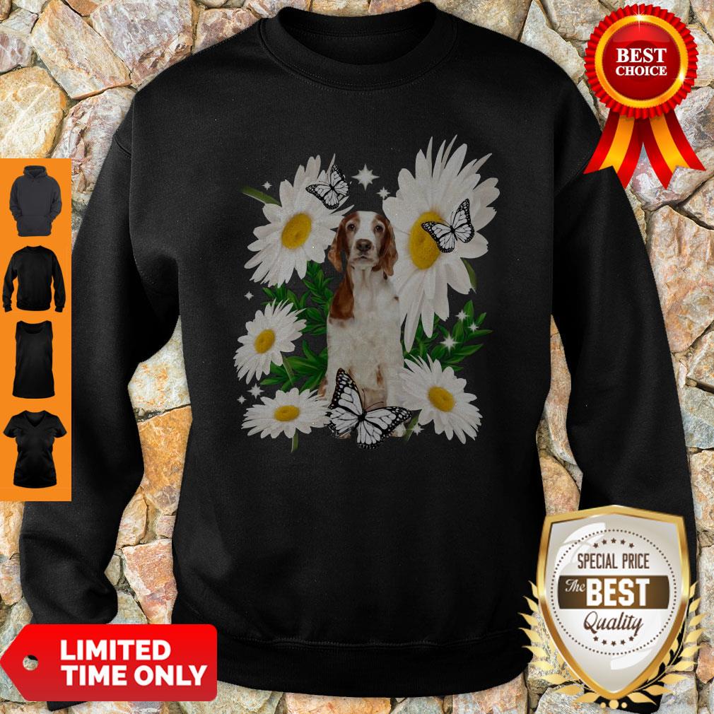 Top Welsh Springer Spaniel Daisy Flower Classic Shirt