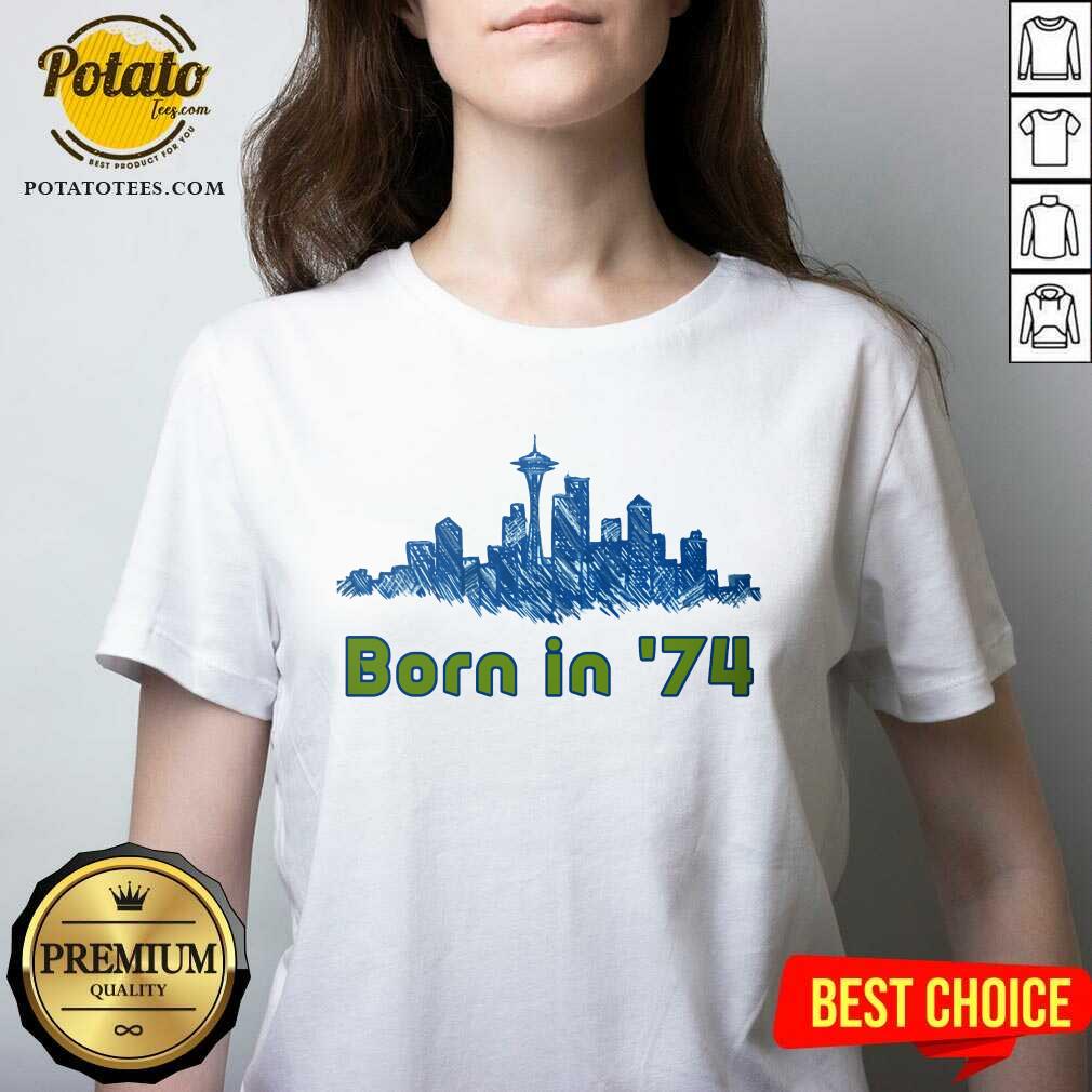 Seattle Sounders Born In 74 Necklace Shirt