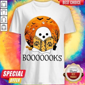 Nice Ghost Reading Books Halloween Shirt