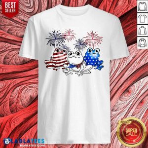 Three Frog Firework 4th Of July Shirt