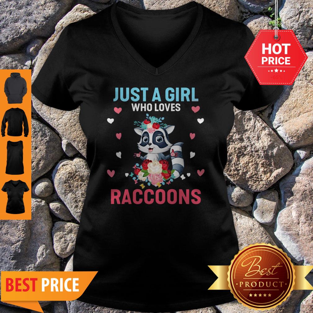 Just A Girl Who Loves Raccoons Shirt
