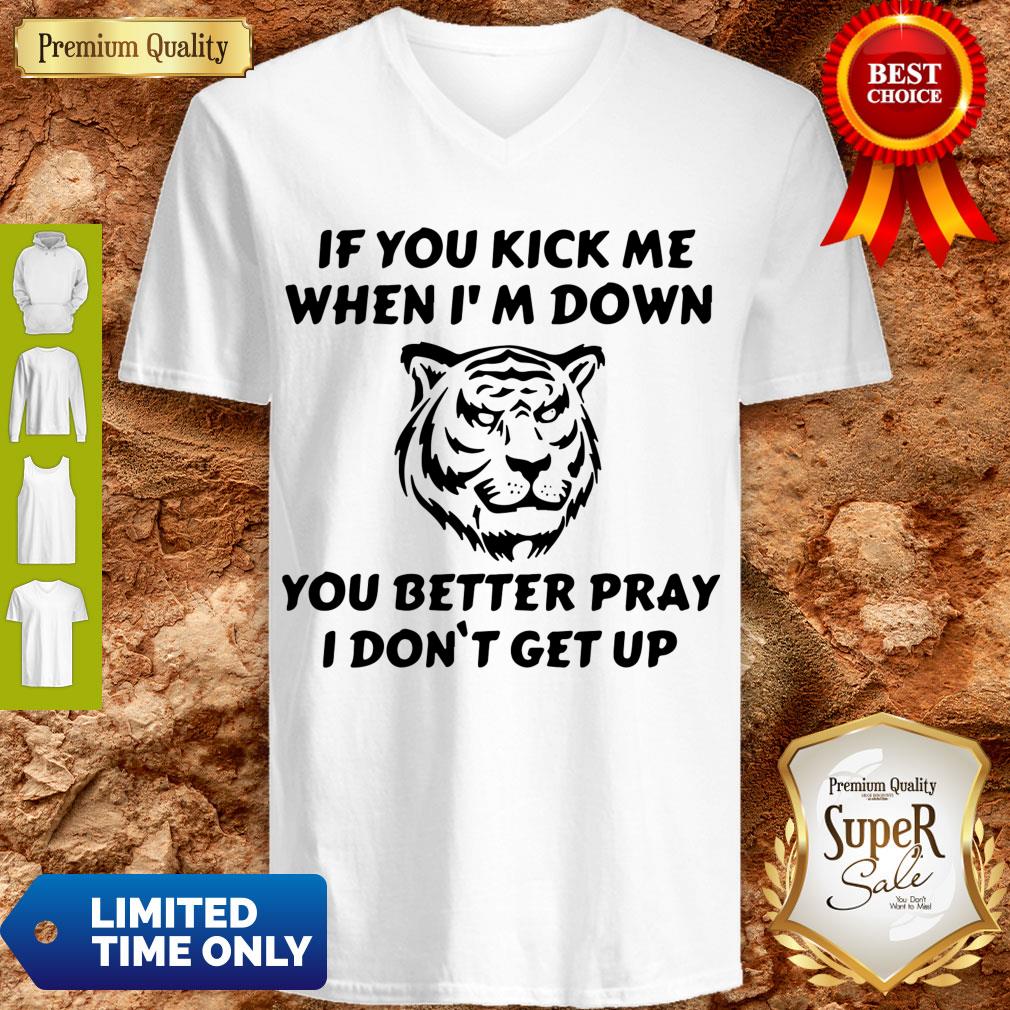 Top Tiger If You Kick Me When I Am Down You Better Pray I Don’t Get Up Shirt