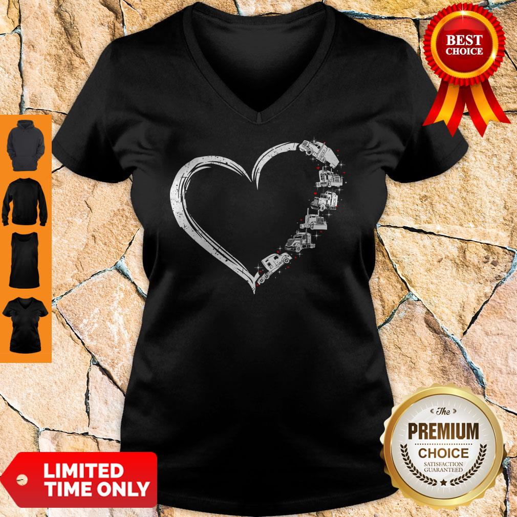 Original Heart Truck I Love Trucker Shirt
