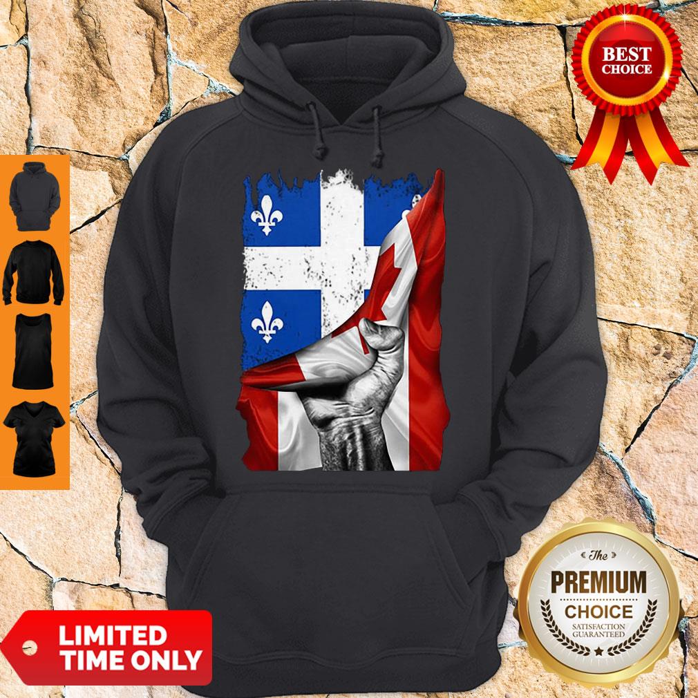 Pretty Quebec Canada Flag shirt
