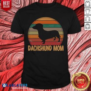 Retro Dachshund Mom Gift Doxie Vintage Shirt