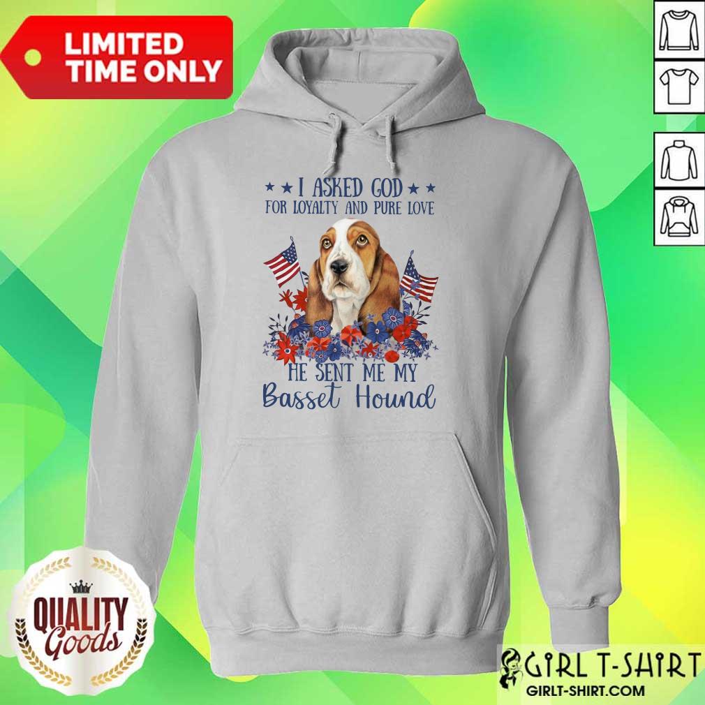 I Asked God Basset Hound Shirt