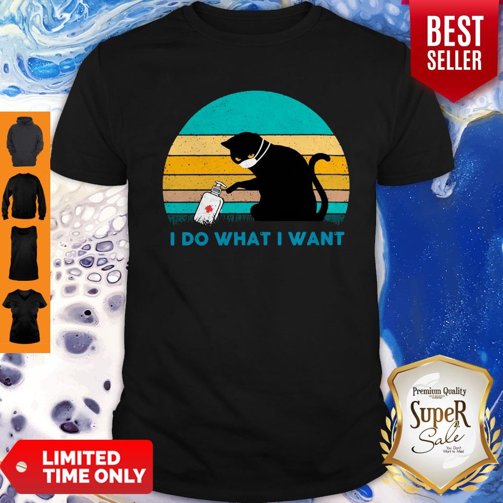 Funny Cat Face Mask I Do What I Want Shirt