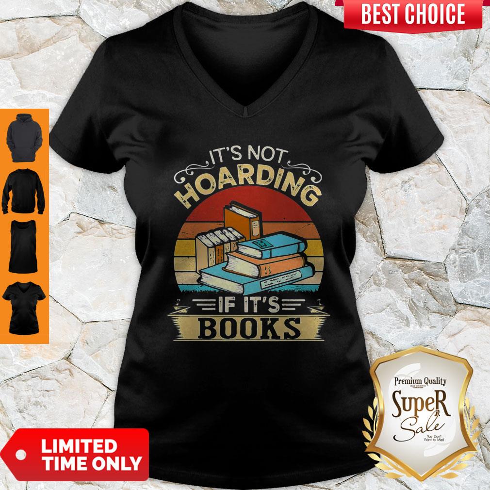 Official It’s Not Hoarding If It’s Books Vintage Shirt