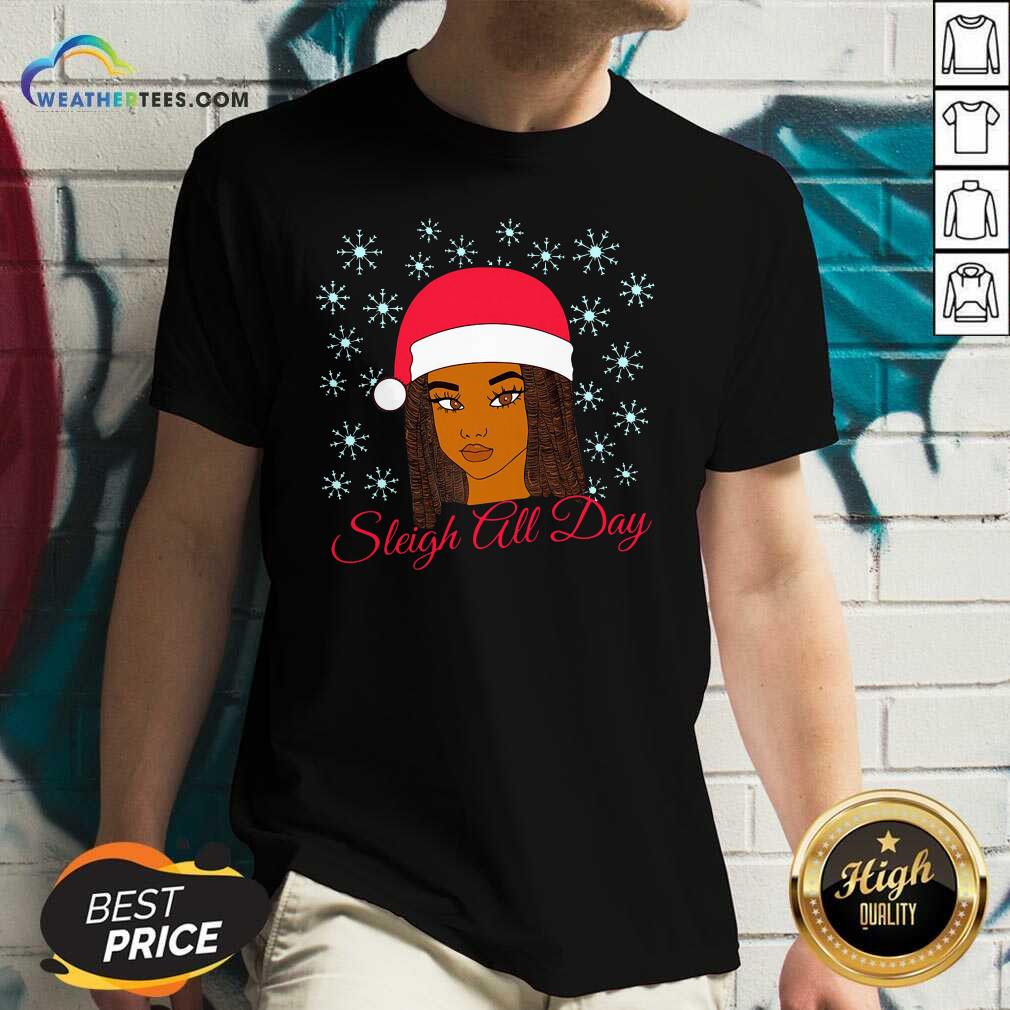 Original Christmas Melanin Sleigh All Day Shirt
