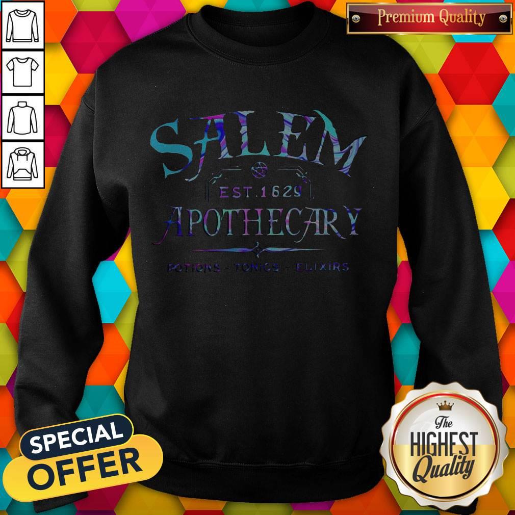 Funny Salem Est 1629 Apothecary Potions Tonics Elixirs Color Shirt