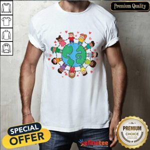 Pretty Earth Day Children Around The World 2021 Shirt