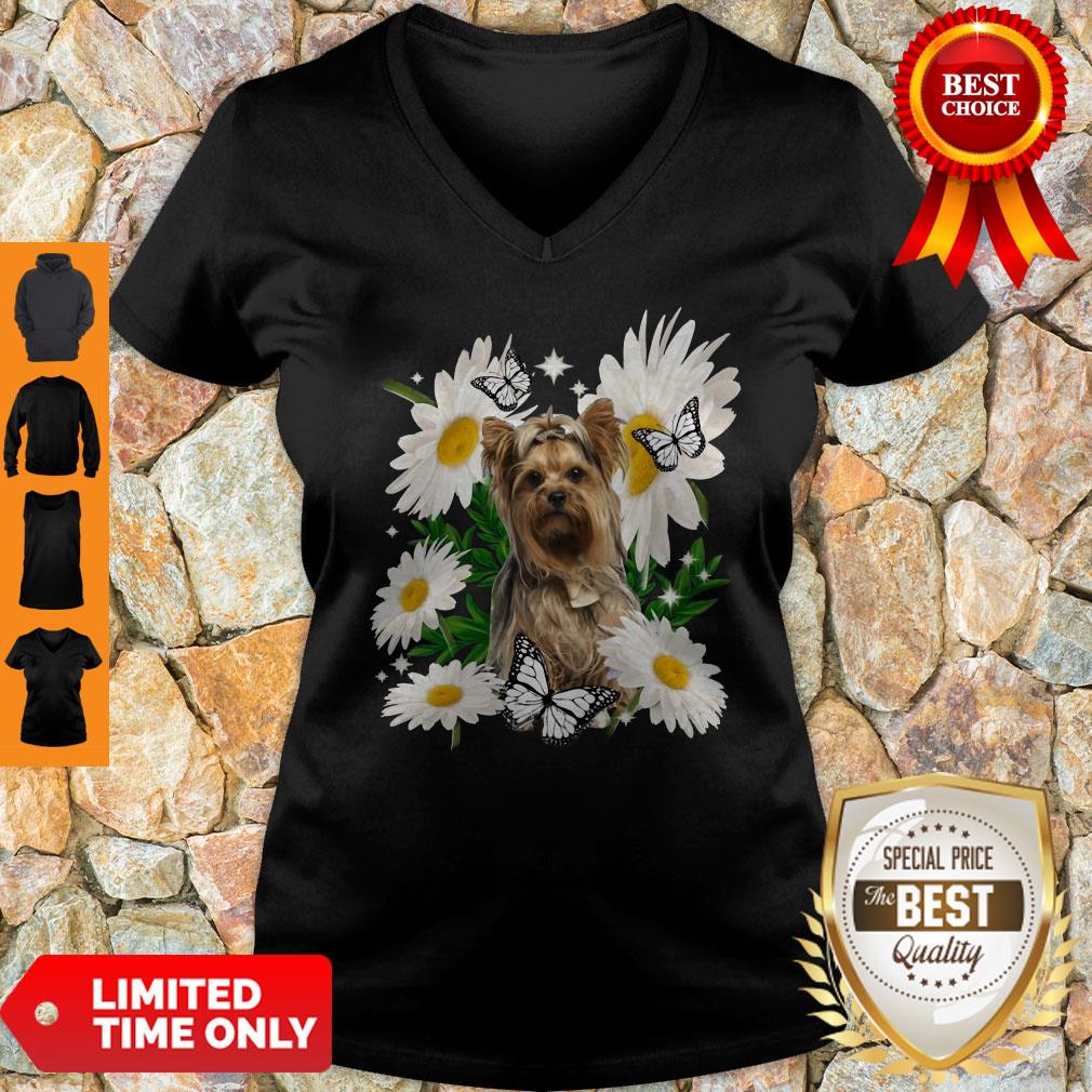 Top Yorkshire Terrier Dog Daisy Flower Classic Shirt