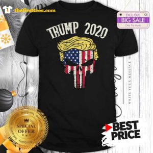 HotTrump 2020 Skull American Flag USA Shirt