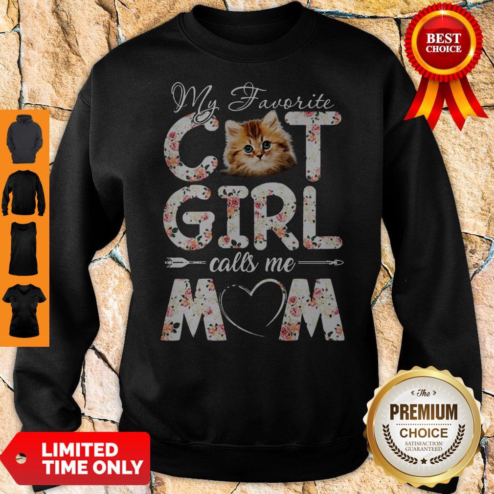 Official My Favorite Cat Girl Calls Me Mom Shirt