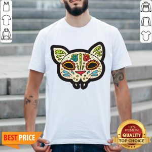 Cat Sugar Skull Dia De Los Muertos Day Of The Dead Shirt