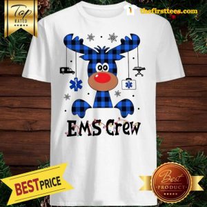 Official EMS Crew Christmas Reindeer With Gift Classic Shirt
