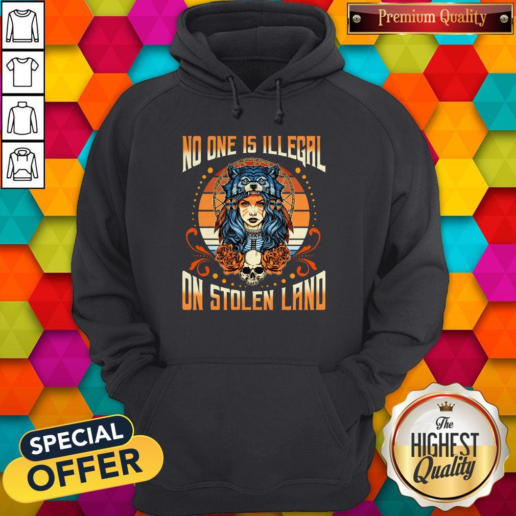 No One Is Illegal On Stolen Land Girl Skullcap Shirt