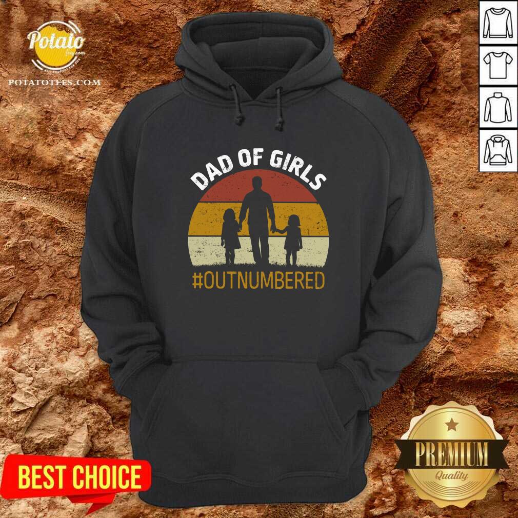 Dad Of Girls Outnumbered Vintage Shirt
