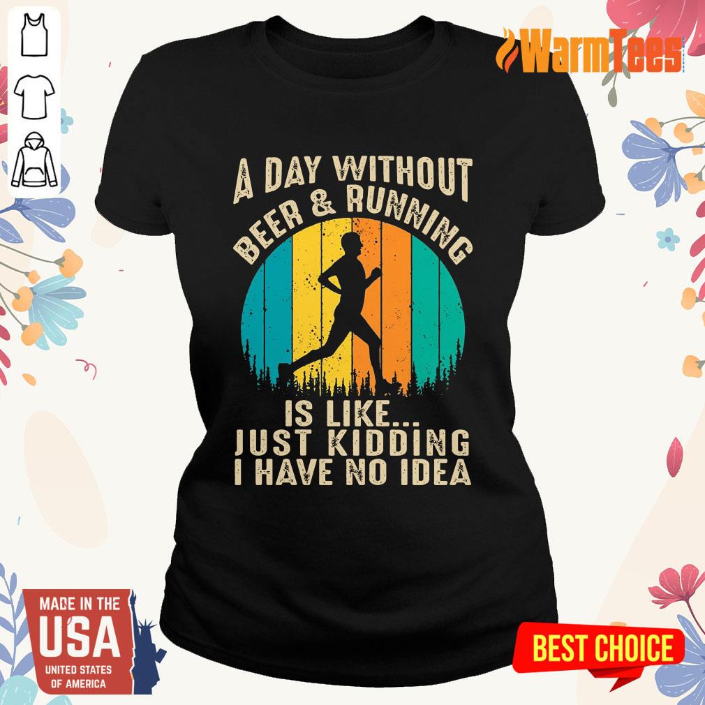 A Day Without Beer And Running Vintage Shirt