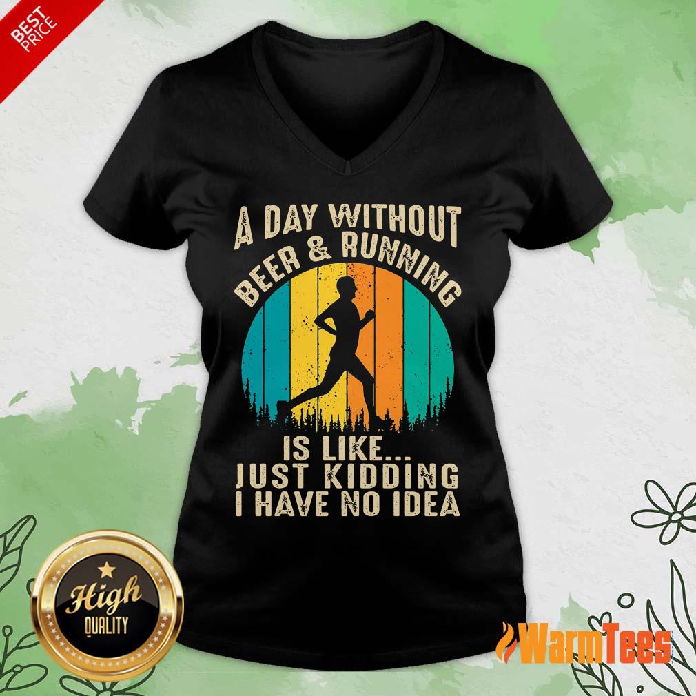 A Day Without Beer And Running Vintage Shirt